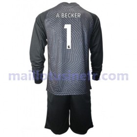 Maillot de Foot Liverpool Alisson Becker 1 Gardien Domicile 2020-21 Manches Longues - Enfant